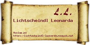 Lichtscheindl Leonarda névjegykártya